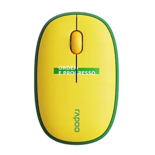 Chuột không dây Rapoo M650 Silent Brazil (Bluetooth, Wireless, Yellow Green)