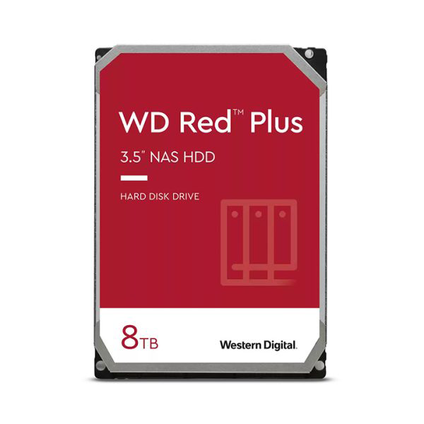 Ổ cứng HDD Western Red Plus 8TB - WD80EFZZ (3.5 inch, 5640RPM, SATA, 128MB Cache)