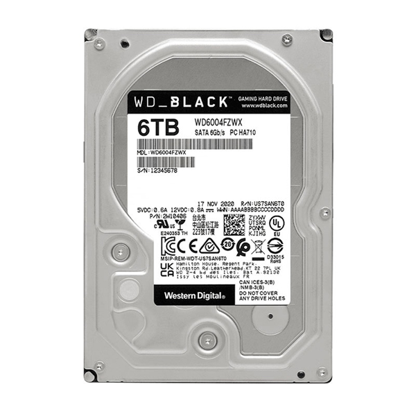 Ổ cứng HDD Western Black 6TB - WD6004FZWX (3.5 inch, 7200RPM, SATA, 128MB Cache)