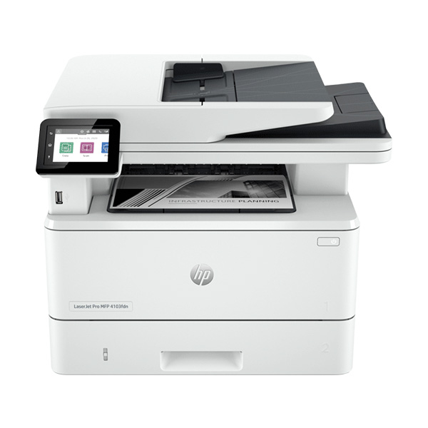 Máy in đa năng HP LaserJet Pro MFP 4103fdn (2Z628A) (in, copy, scan, in mạng, Fax)