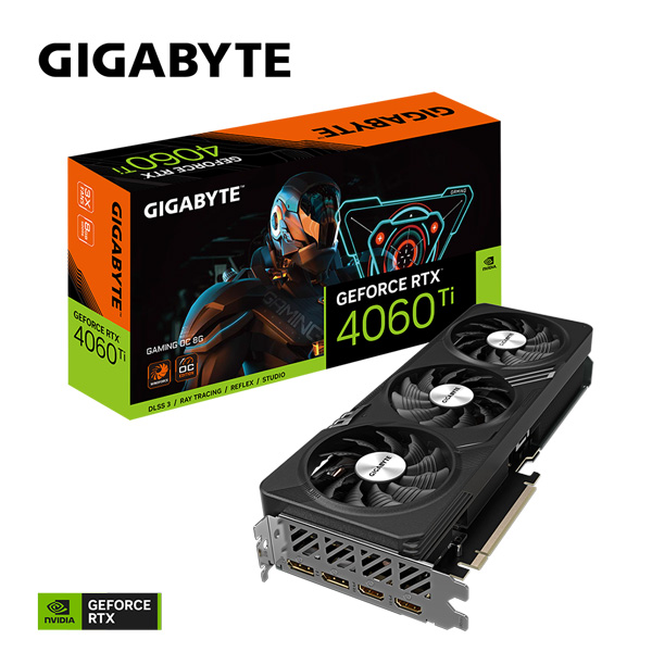 Card màn hình Gigabyte GeForce RTX™ 4060 Ti GAMING OC 8G (GV-N406TGAMING OC-8GD)